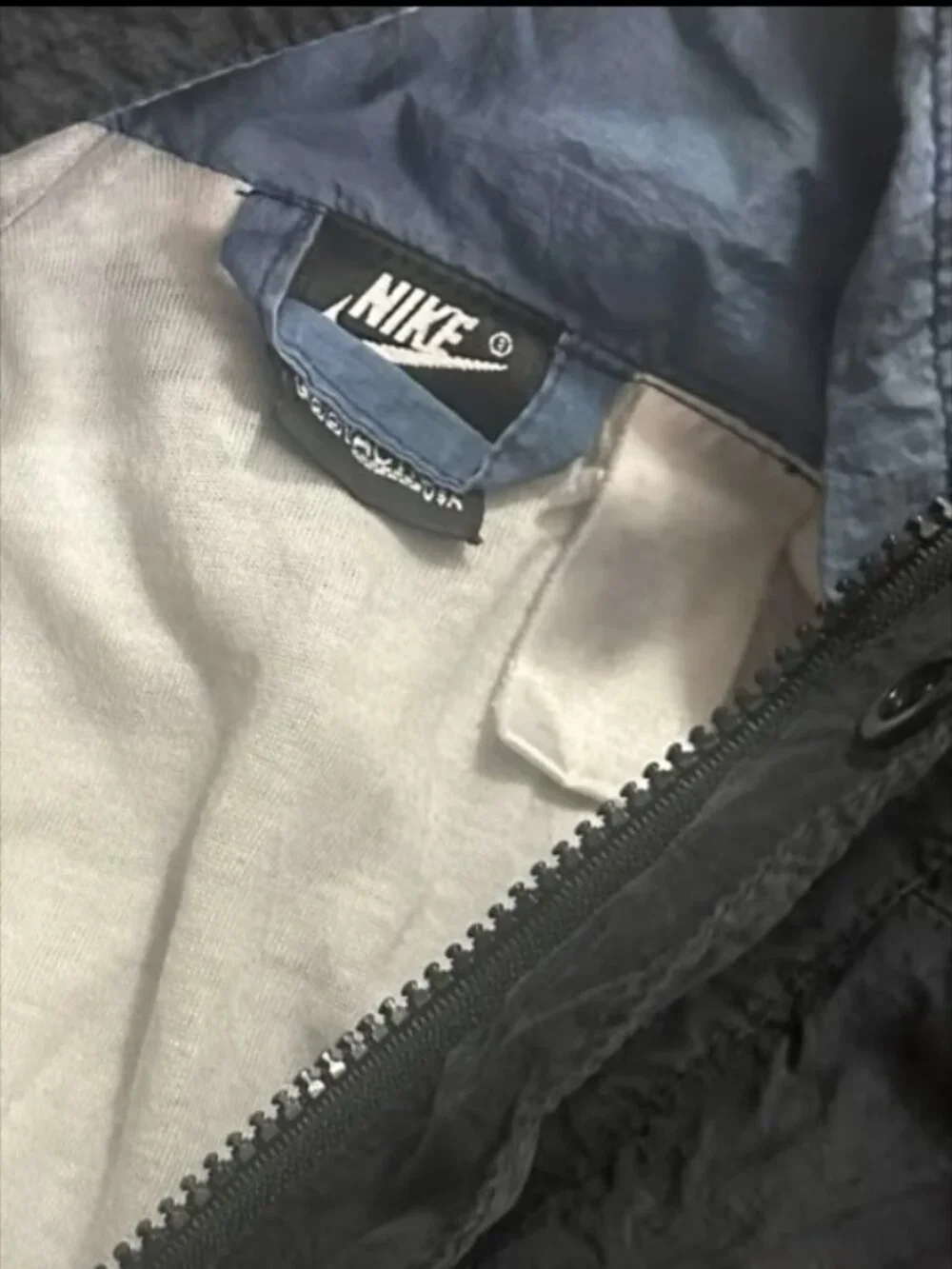 VTG 90s Nike Footaction Nylon Windbreaker Jacket Colorblock Oversized Mens XL